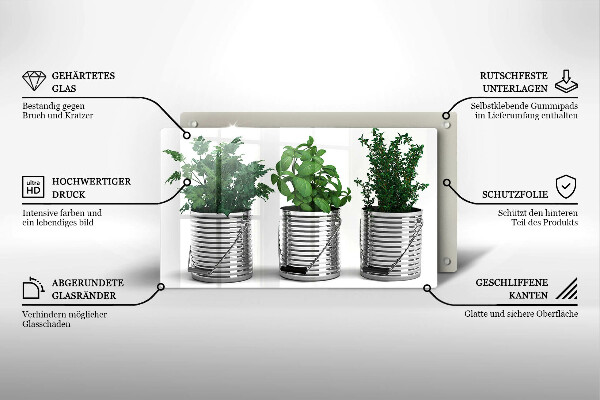 Copri piano cottura Vasi di piante aromatiche