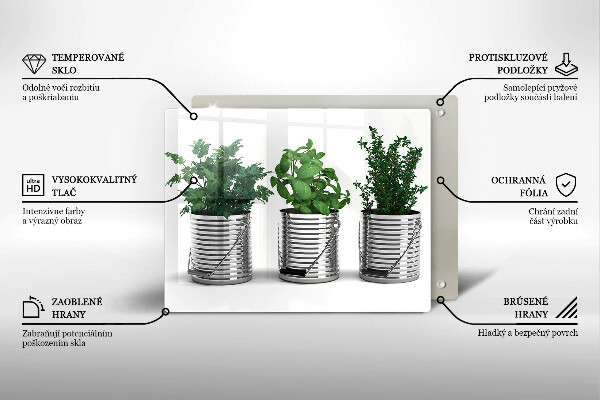 Copri piano cottura Vasi di piante aromatiche