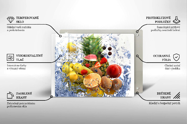 Copri piano cottura Frutta succosa e acqua