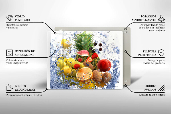 Copri piano cottura Frutta succosa e acqua