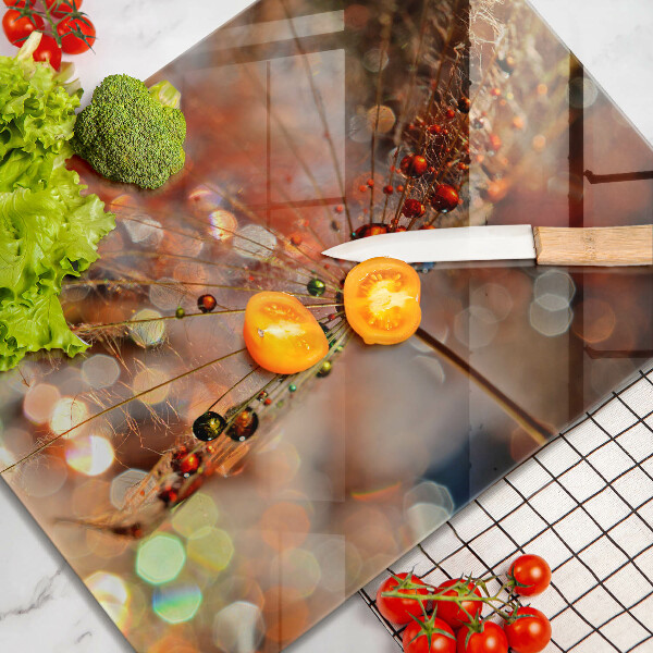 Copri piano cottura Dente di leone bagnato