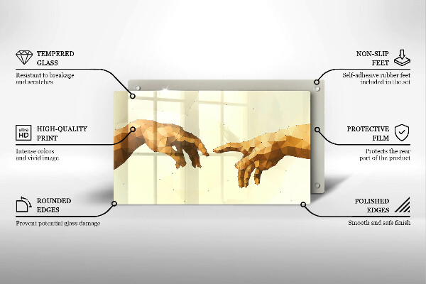 Copri piano cottura Creazione delle mani di Adamo