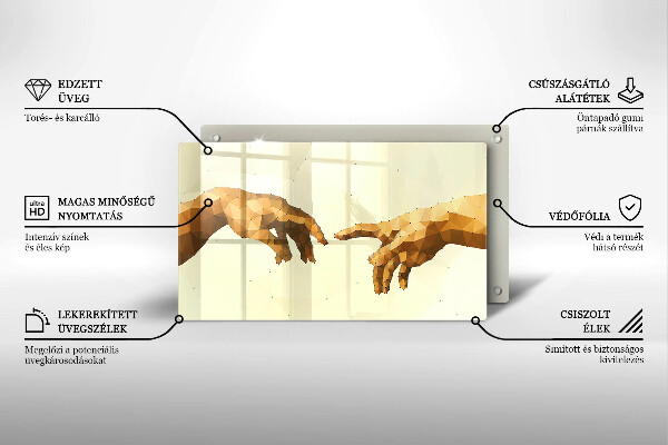 Copri piano cottura Creazione delle mani di Adamo