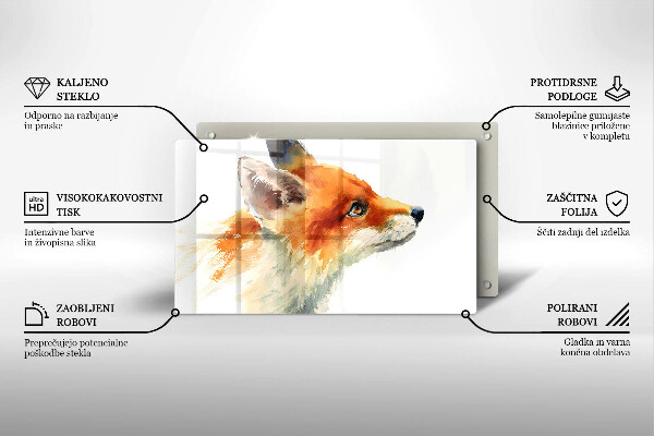 Copri piano induzione Volpe dipinta