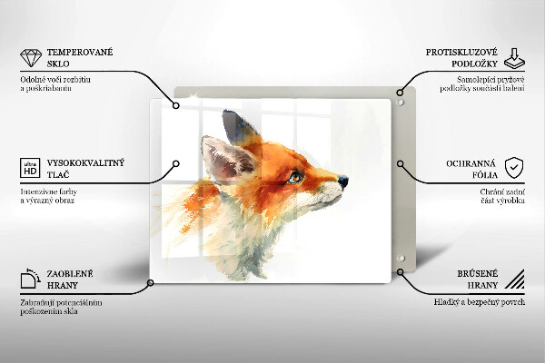 Copri piano induzione Volpe dipinta