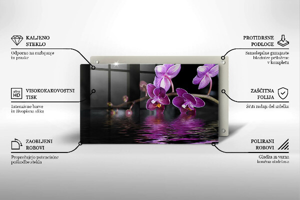 Copri piano cottura Acqua zen di orchidea