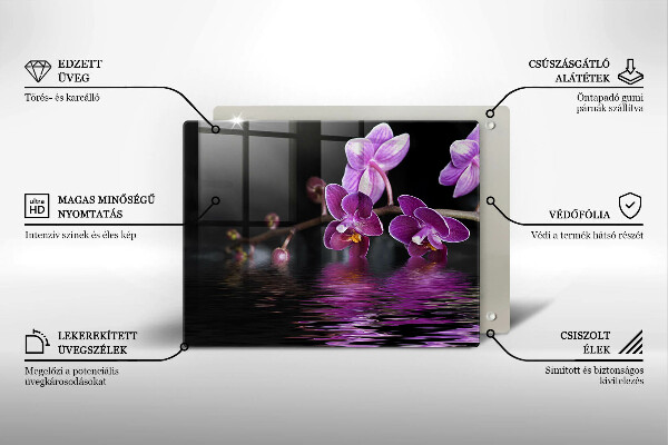 Copri piano cottura Acqua zen di orchidea