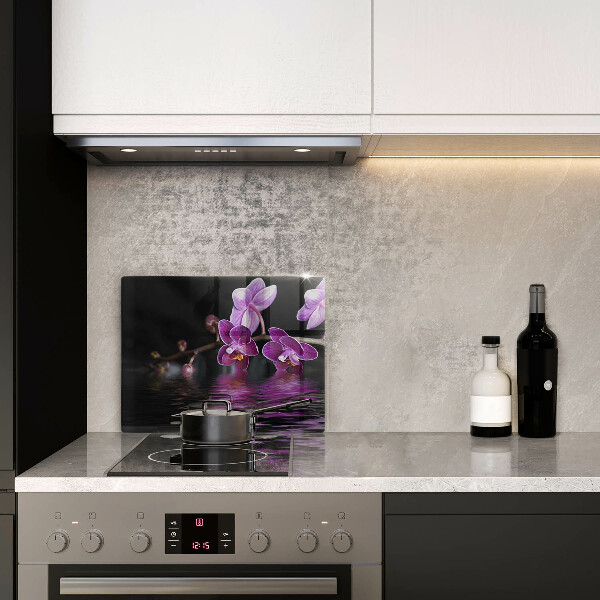 Copri piano cottura Acqua zen di orchidea