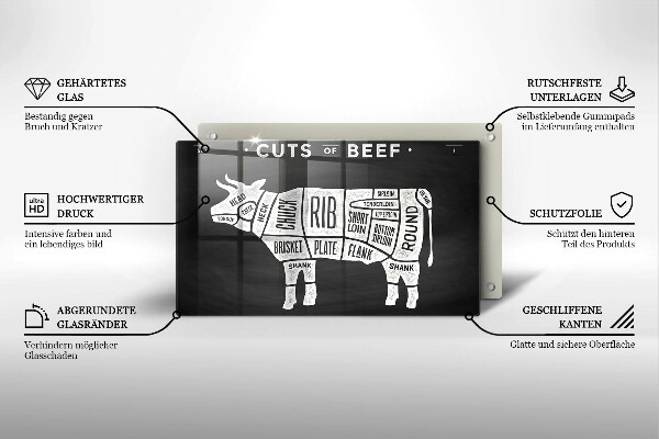 Copri piano induzione Manzo di carne di mucca