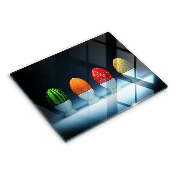 Copri piano cottura Uova di frutta astratte