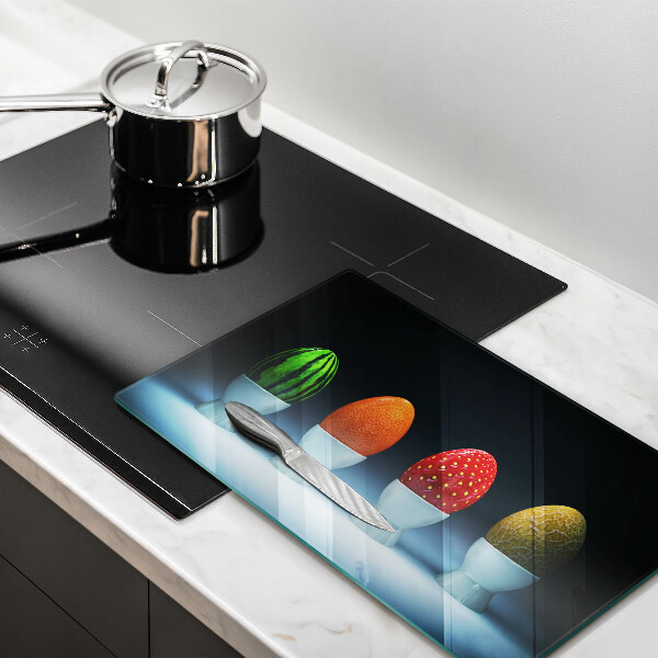 Copri piano cottura Uova di frutta astratte