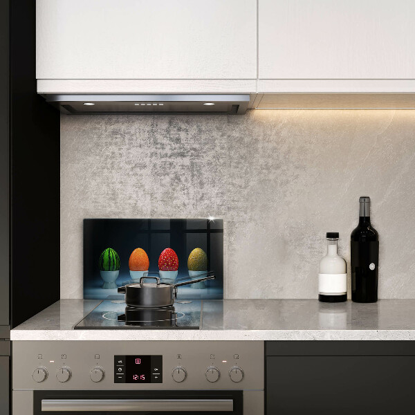 Copri piano cottura Uova di frutta astratte