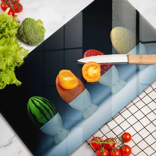 Copri piano cottura Uova di frutta astratte