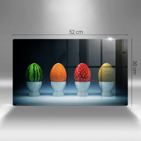 Copri piano cottura Uova di frutta astratte