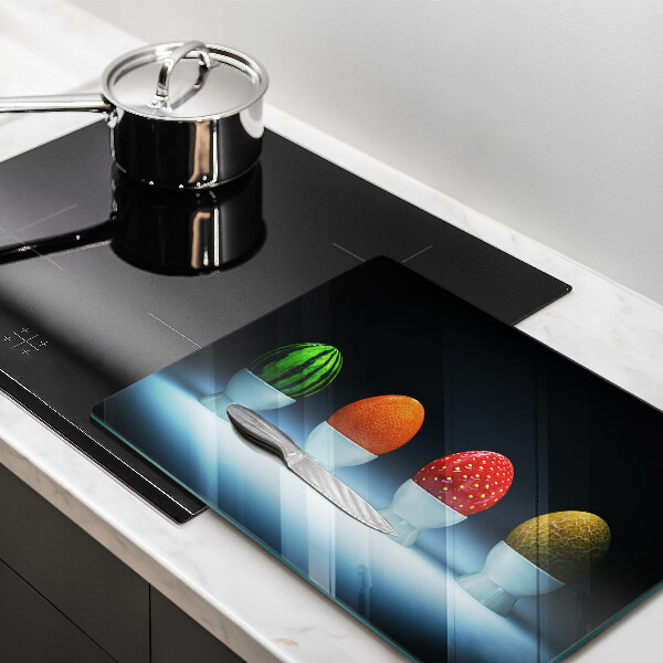 Copri piano cottura Uova di frutta astratte