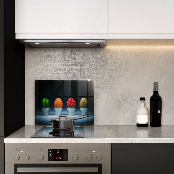 Copri piano cottura Uova di frutta astratte