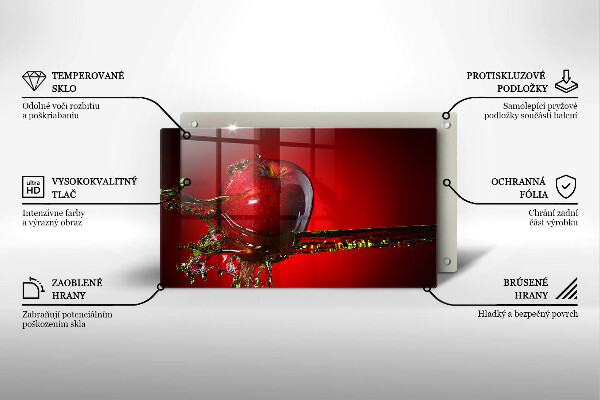 Copri piano cottura Frutta di mela in acqua