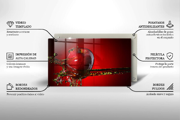 Copri piano cottura Frutta di mela in acqua