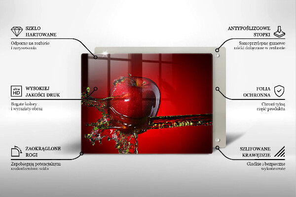 Copri piano cottura Frutta di mela in acqua