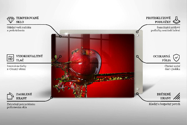 Copri piano cottura Frutta di mela in acqua