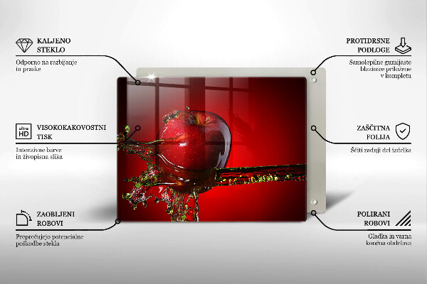 Copri piano cottura Frutta di mela in acqua