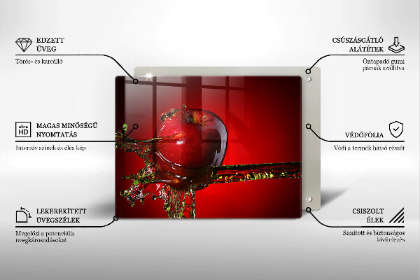 Copri piano cottura Frutta di mela in acqua