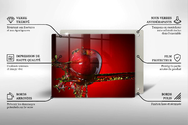 Copri piano cottura Frutta di mela in acqua