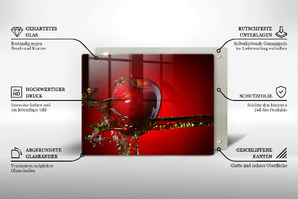 Copri piano cottura Frutta di mela in acqua