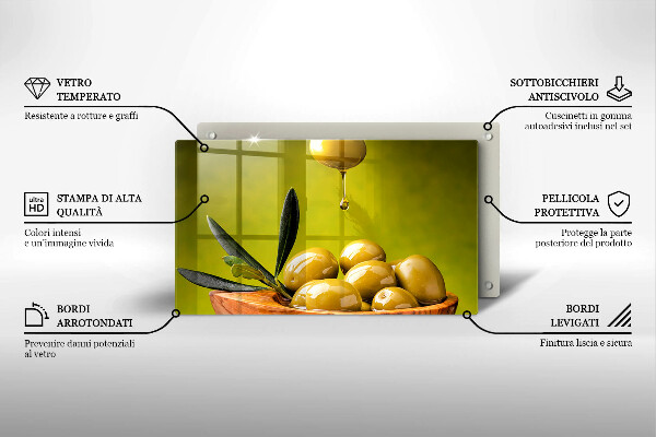 Copri piano cottura Olive gustose