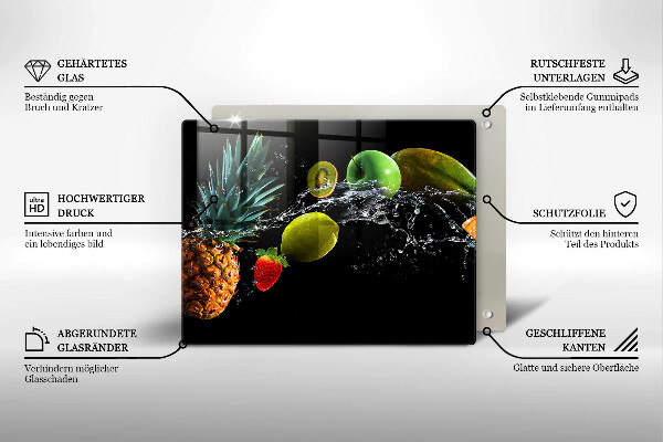 Copri piano induzione Frutta in acqua