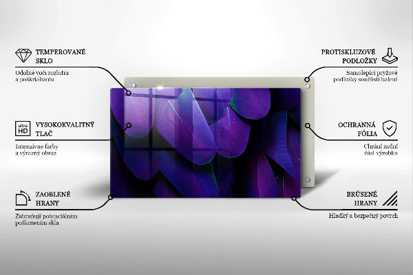Copri piano induzione Piume al neon