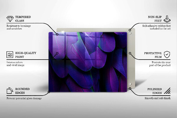 Copri piano induzione Piume al neon