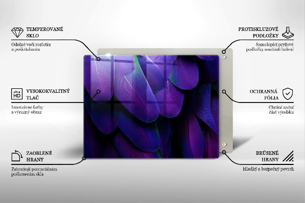 Copri piano induzione Piume al neon