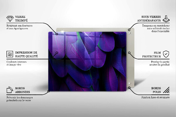 Copri piano induzione Piume al neon