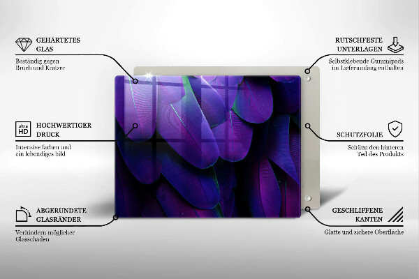 Copri piano induzione Piume al neon