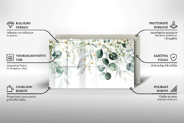 Copri piano induzione Piante ad acquerello