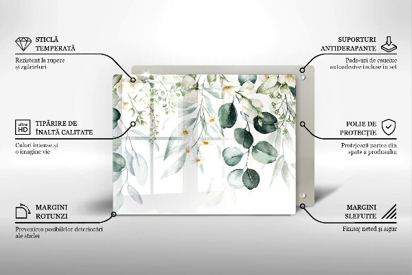 Copri piano induzione Piante ad acquerello