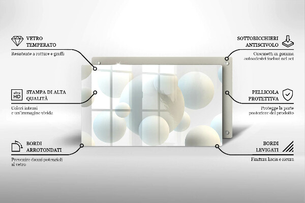 Copri piano induzione Palline 3D moderne