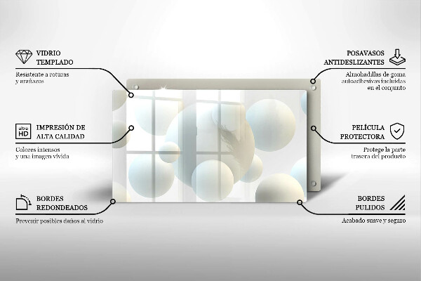 Copri piano induzione Palline 3D moderne