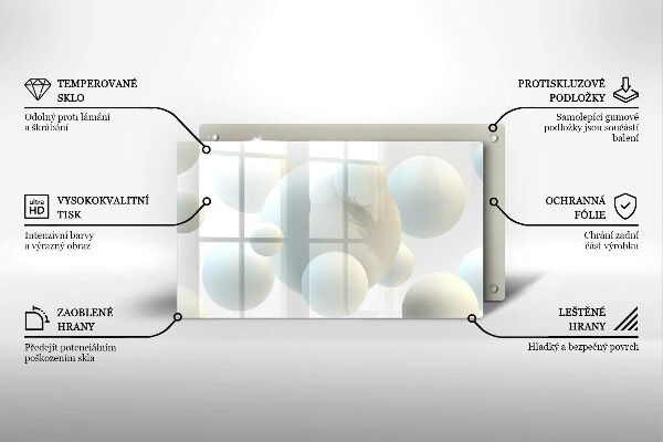 Copri piano induzione Palline 3D moderne