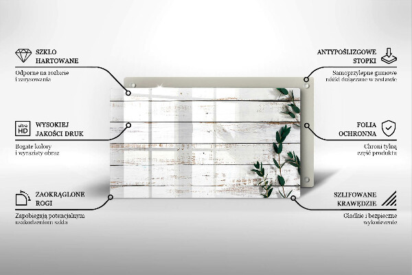 Copri piano induzione Vecchie tavole e foglie