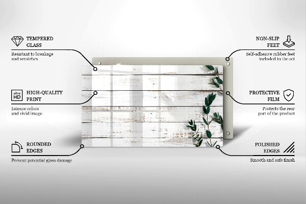 Copri piano induzione Vecchie tavole e foglie