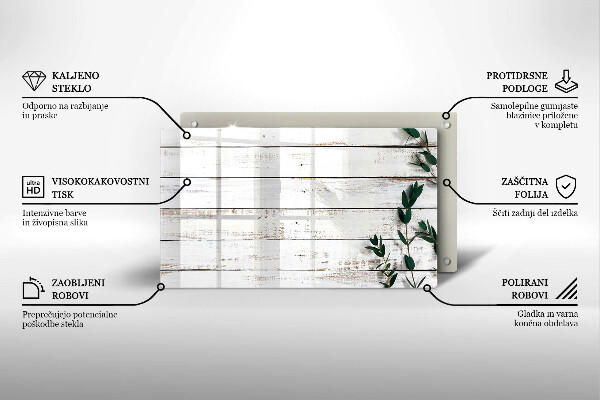 Copri piano induzione Vecchie tavole e foglie