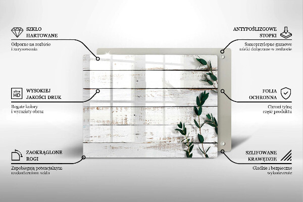 Copri piano induzione Vecchie tavole e foglie