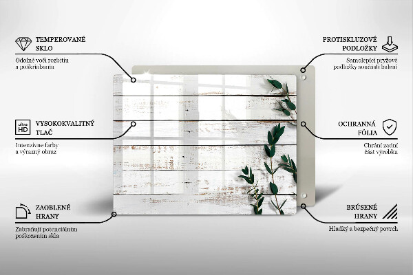 Copri piano induzione Vecchie tavole e foglie