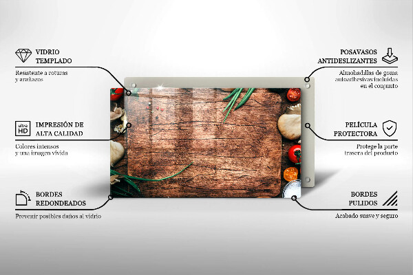 Copri piano cottura Tagliere da cucina in legno