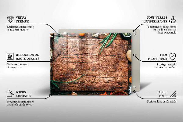 Copri piano cottura Tagliere da cucina in legno