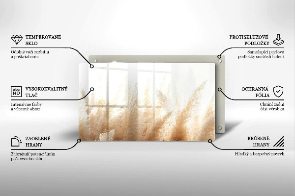 Copri piano cottura Erba della pampa