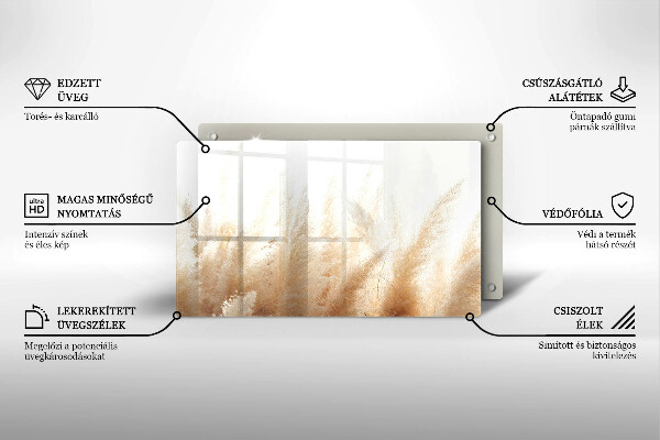 Copri piano cottura Erba della pampa