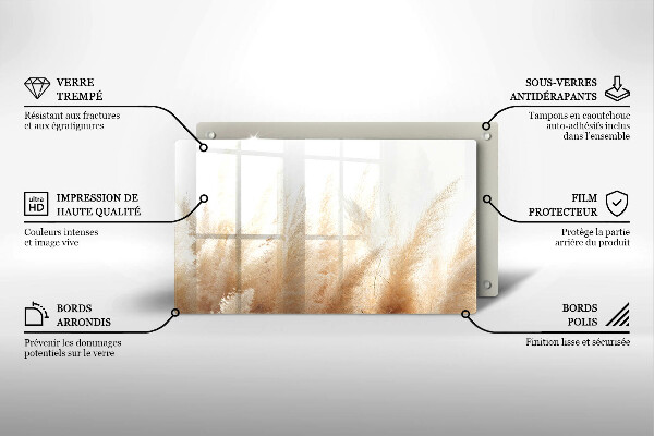 Copri piano cottura Erba della pampa